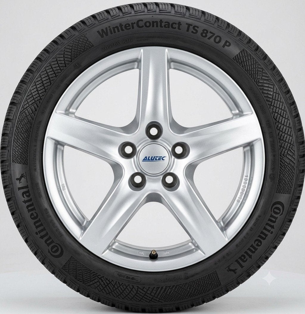Winterbanden 205/60 R16: Continental TS870P op alu velgen, Ophalen, Gebruikt, 16 inch, Banden en Velgen