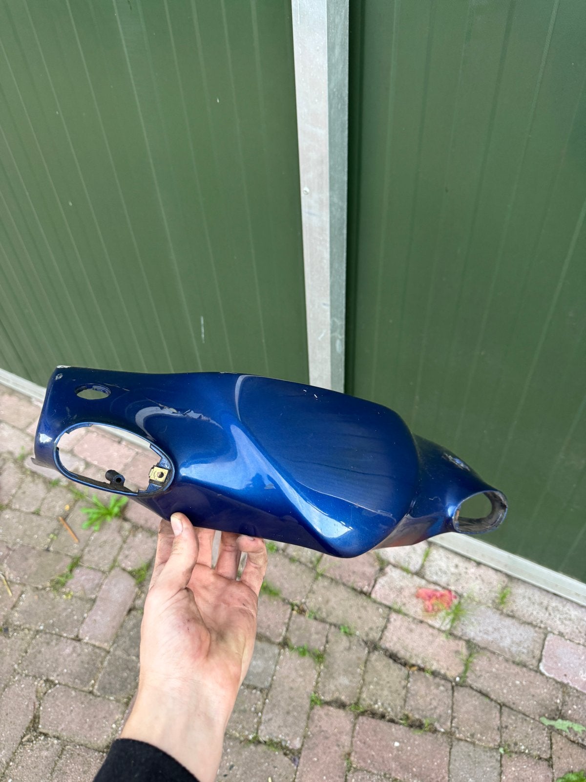 Piaggio Typhoon stuurkap blauw - Gebruikt, Ophalen of Verzenden, Gebruikt, Kap, Piaggio