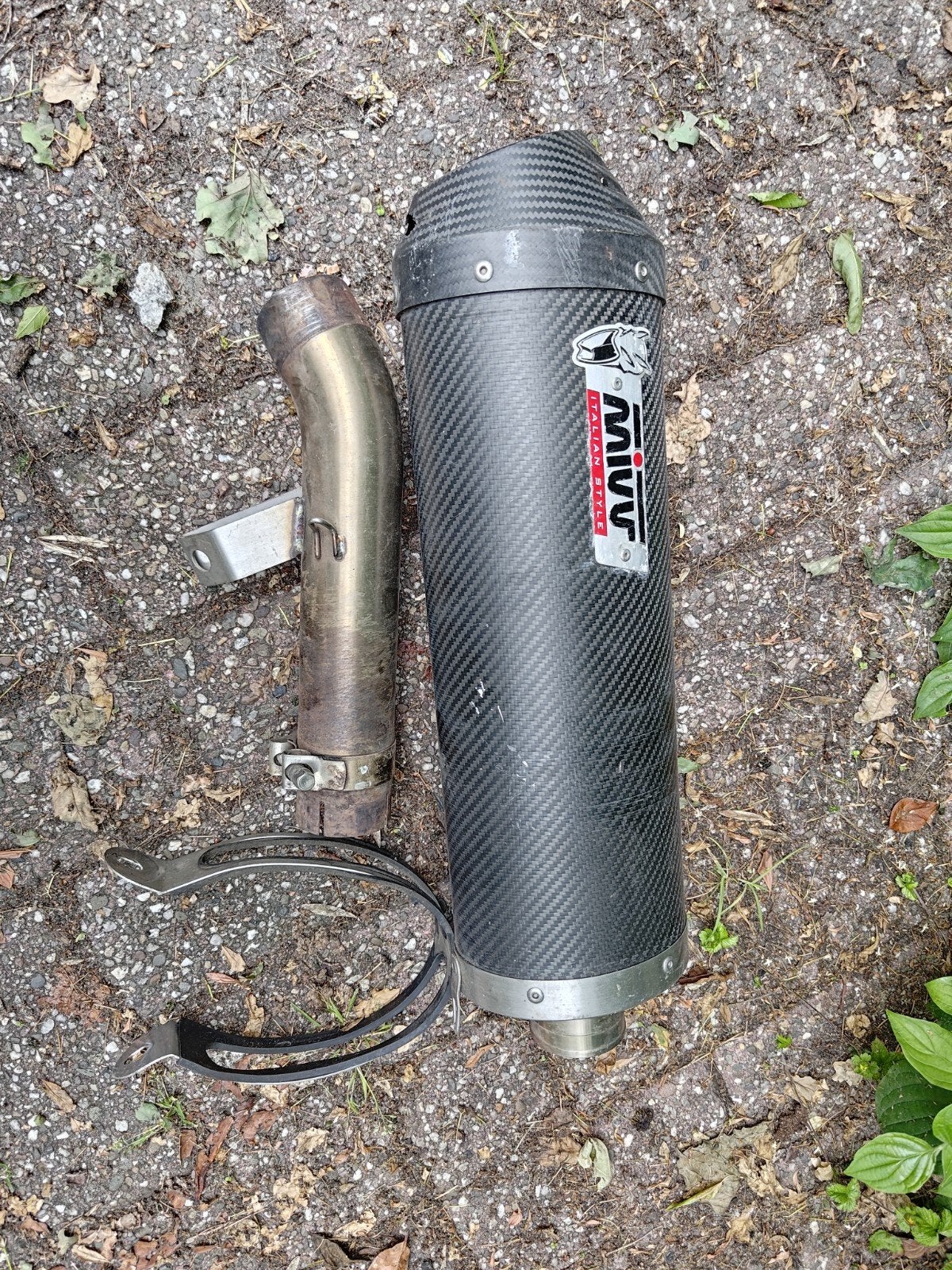 Mivv oval slip on carbon einddemper, Ophalen