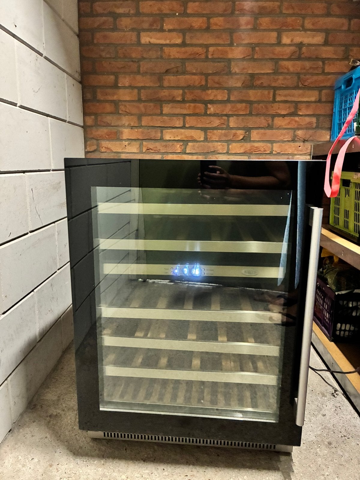 Boretti wijnkoelkast / wijnklimaatkast, Ophalen, Zonder vriesvak, Zo goed als nieuw, 45 tot 60 cm