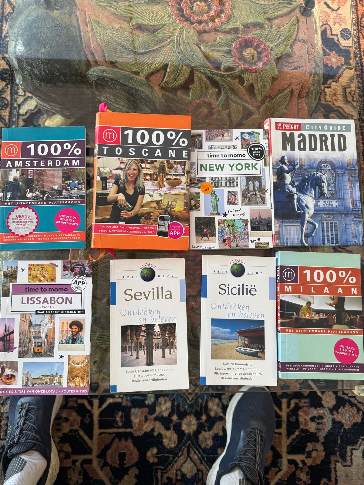 Reisgidsen: Amsterdam, Toscane, New York, Madrid, Lissabon,, Europa, Ophalen of Verzenden, Reisgids of -boek, Gelezen