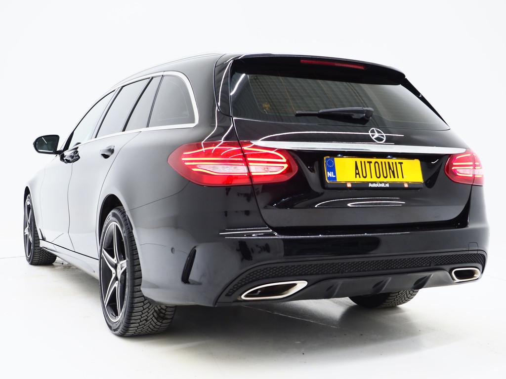 Mercedes-Benz C-Klasse Estate 180 AMG | Leder | Stoelverwarm, Auto's, Mercedes-Benz, Automaat, Achterwielaandrijving, Zwart, Lichtsensor