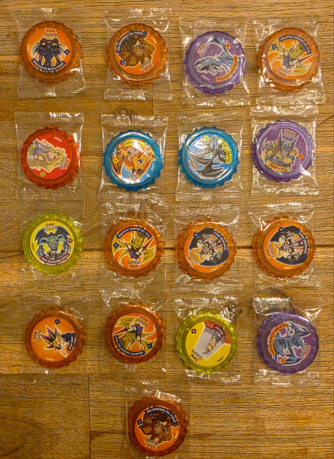 17 Nieuw Gesealde Yu-Gi-Oh Caps Flippo's, Verzamelen, Ophalen of Verzenden, Verzameling