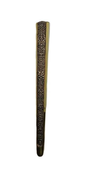 Pendok Slorok Yogyakarta Goud-Messing met Zilver-Inlay PSY08, Verzenden