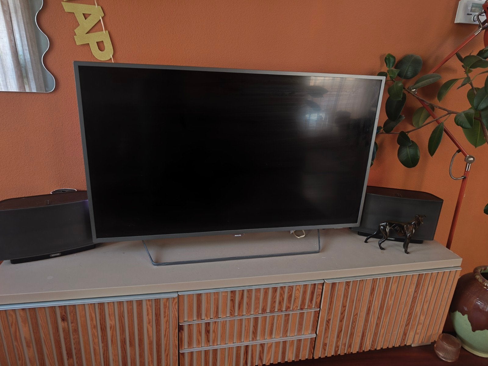 Philips Ambilight 50 inch TV 50PUS6272 met klein defect, Ophalen, Philips, Gebruikt, 50 Hz