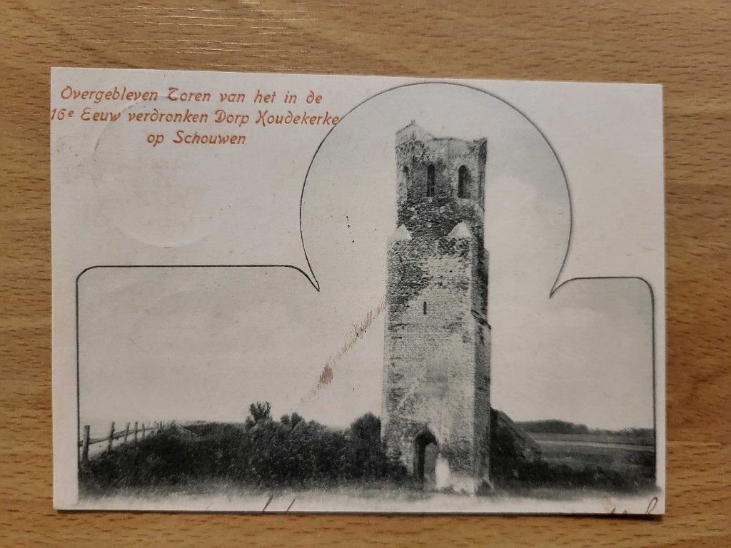 ansicht HAAMSTEDE Toren Koudekerke Plompetoren, Ophalen of Verzenden, Voor 1920, Zeeland