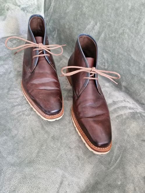 Bruine nette hoge schoenen Maat 42 h, Bruin, Overige typen, Ophalen of Verzenden, Zo goed als nieuw