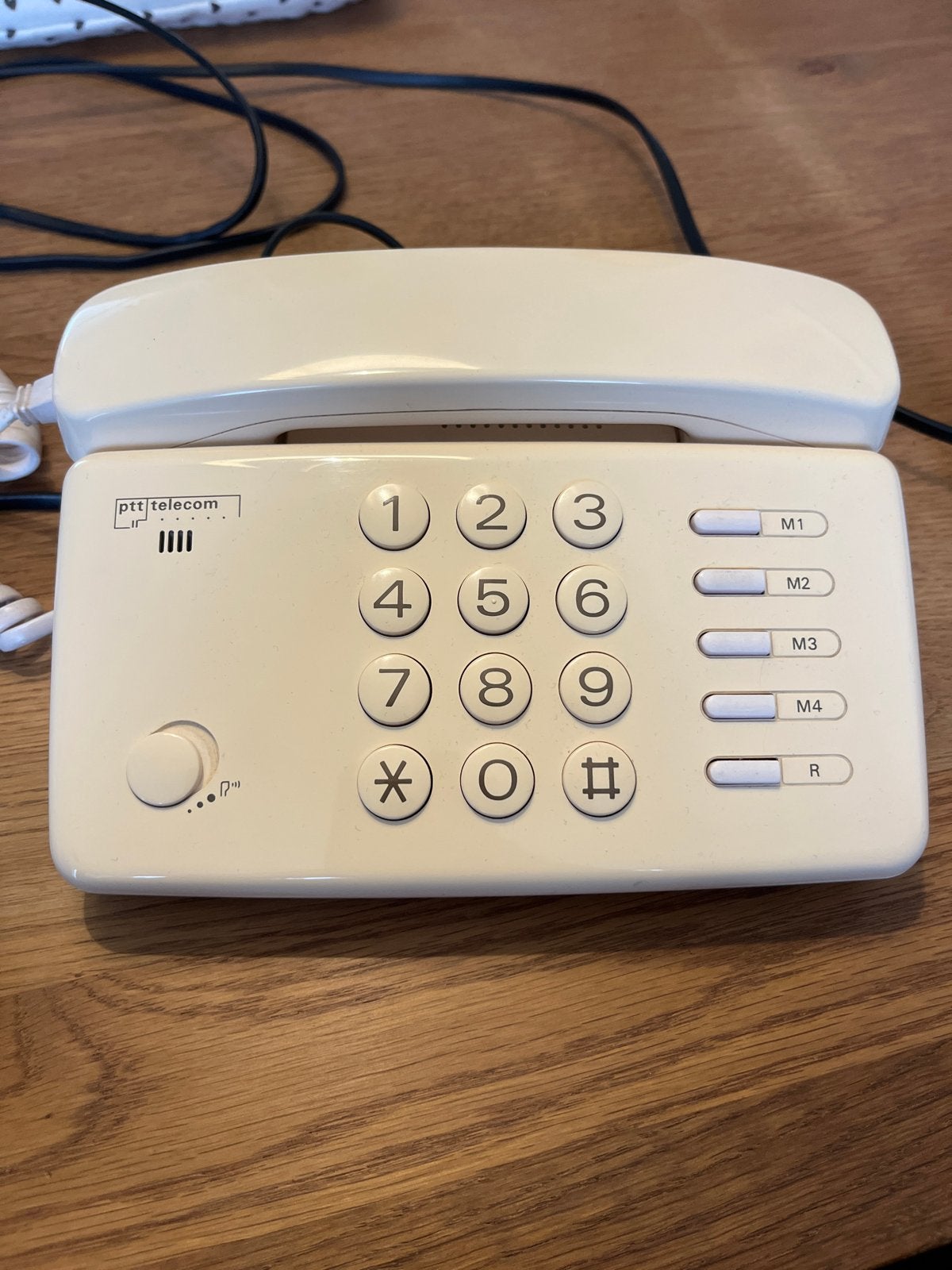 Vintage PTT Telecom druktoetstelefoon - Crème, Ophalen of Verzenden, Gebruikt