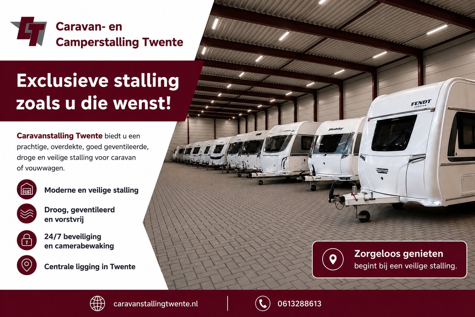 Caravanstalling Twente Goor/Rijssen: Nieuw, Fris & Veilig!