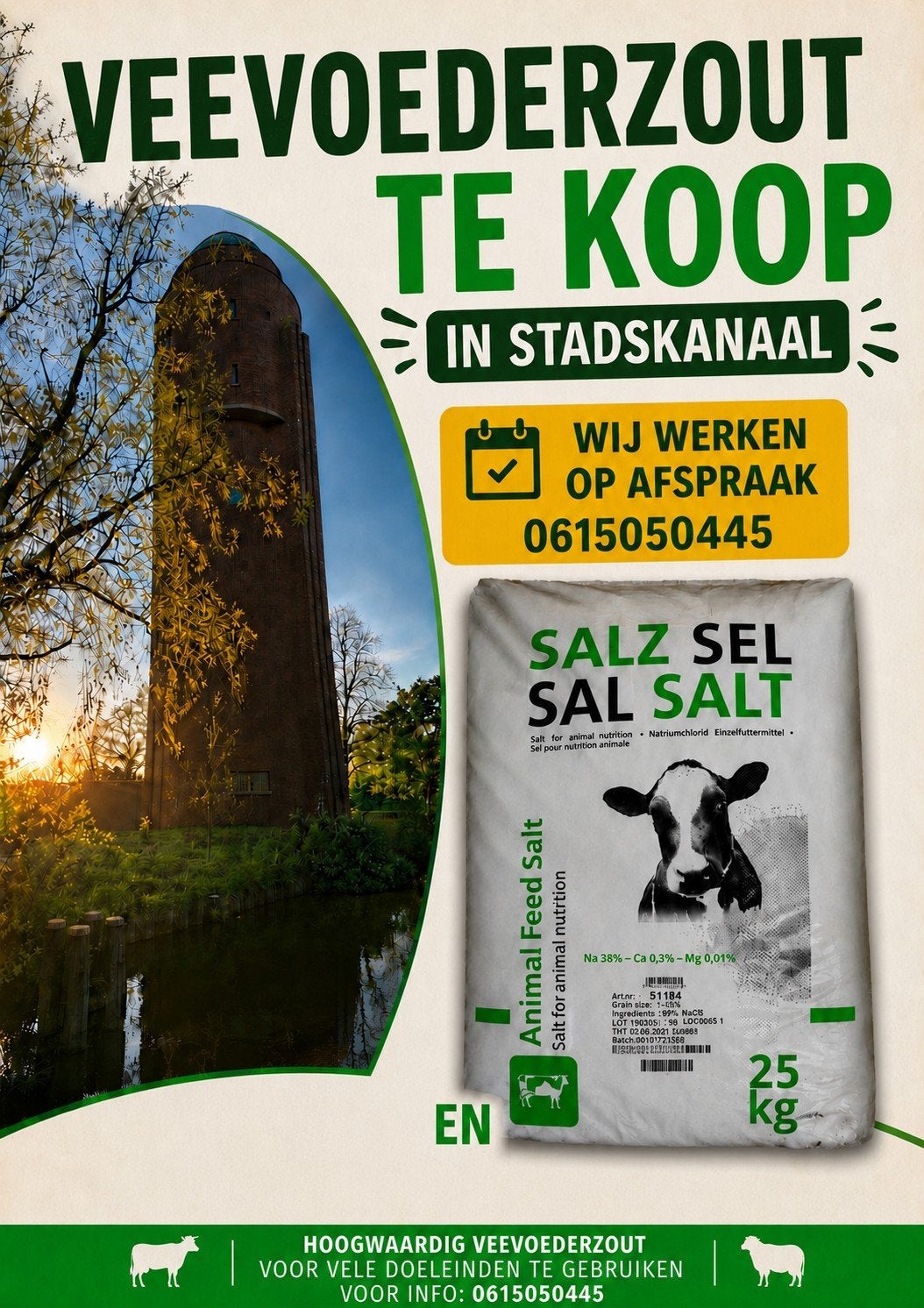 Veevoederzout, Dieren en Toebehoren, Ophalen