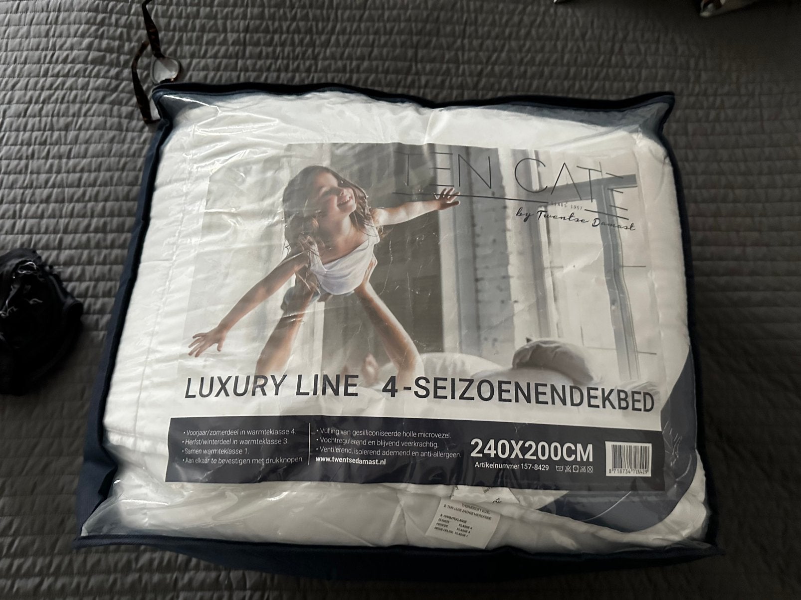 Nieuwe 4 seizoenen dekbed van Ten Cate Luxury Line, Wit, Ophalen of Verzenden, Deken of Dekbed, Overige merken