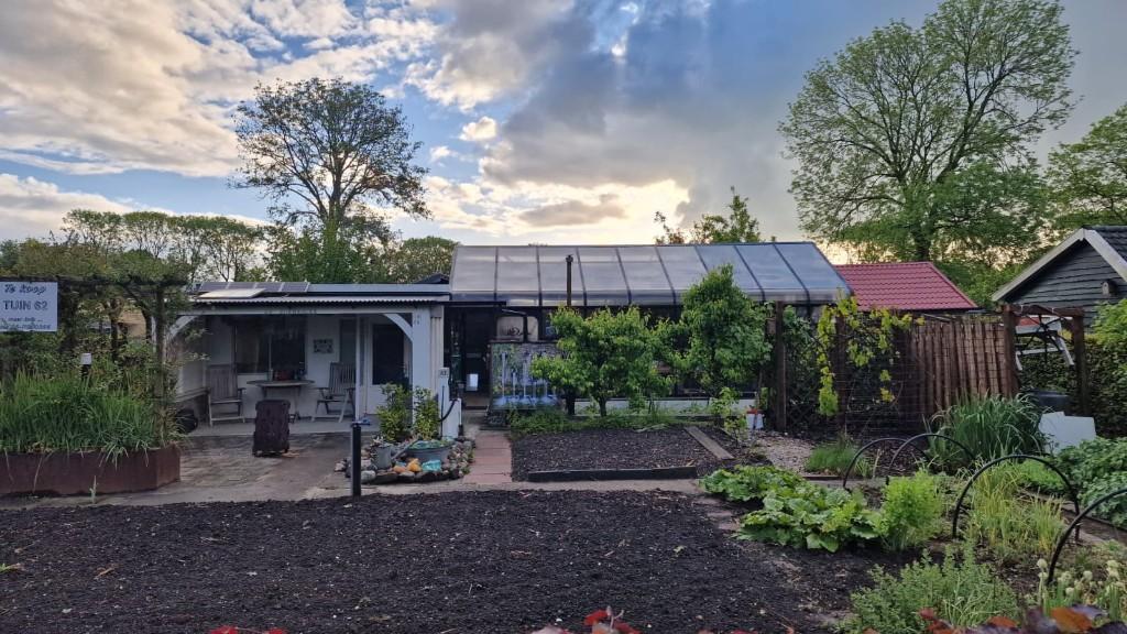 Tuinhuisje met Kas op tuincomplex Onze Tuin Kampen, Tuin en Terras, Kassen, Kweekkas, Ophalen, Staal, Polycarbonaat