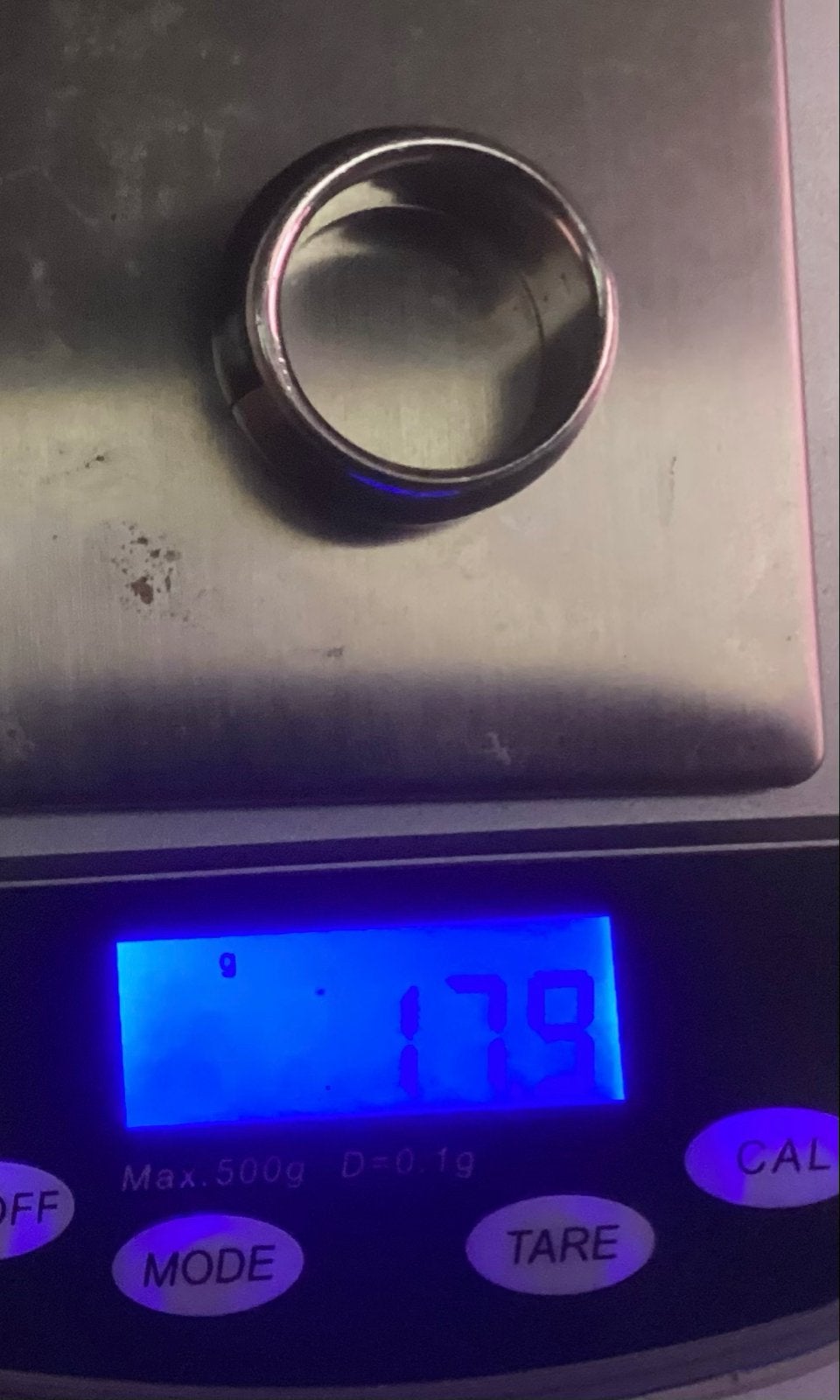Zilveren ring .925 - Maat 17 tot 18 - 17.9 gram, Gebruikt, Verzenden, 17 tot 18, Dame of Heer