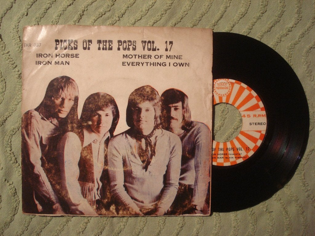 Black Sabbath 7" Vinyl EP: ‘Iron Man’ (Thailand) 	Bread, Gebruikt, 7 inch, Ophalen of Verzenden, EP