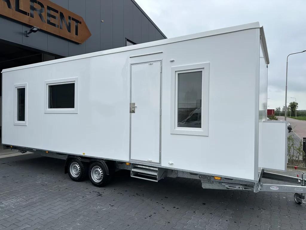 Te koop nieuwe en jong gebruikte woonunits slaapwagens 7 mt, Ophalen, Totalwagon, Info@totalwagon.nl, Stirlingstraat 5 Beek 7037 DG