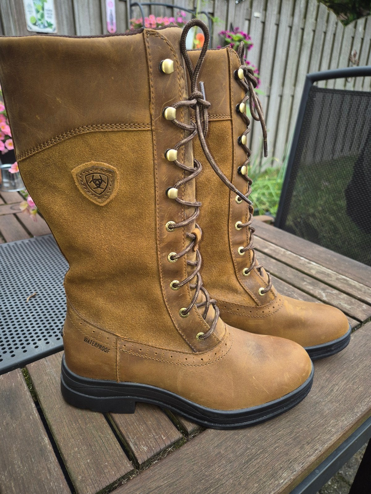ARIAT wythburn laarzen NIEUW mt 38,5, Hoge laarzen, Nieuw, Ophalen of Verzenden, Bruin