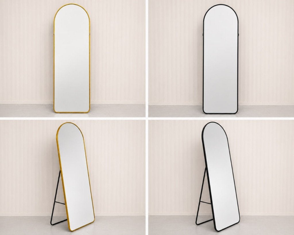 spiegel 180x80 cm–Goud/Zwart van €209 voor €89 -10.000 stuks, Huis en Inrichting, Woonaccessoires | Spiegels, Nieuw, Ophalen of Verzenden