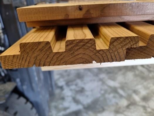 2 m2 triple rhombusprofiel - plato verduurzaamd - nr: tp24, Ophalen, Nieuw, 180 tot 250 cm, Planken