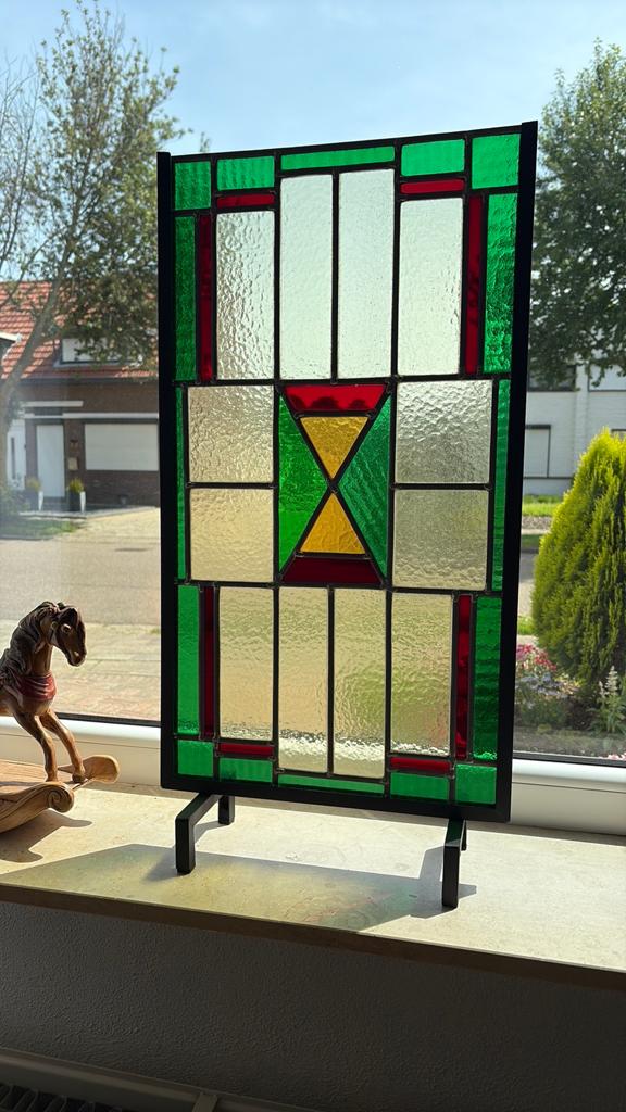 Glas in lood raamdecoratie, Ophalen, Zo goed als nieuw, Glas in lood, Minder dan 80 cm