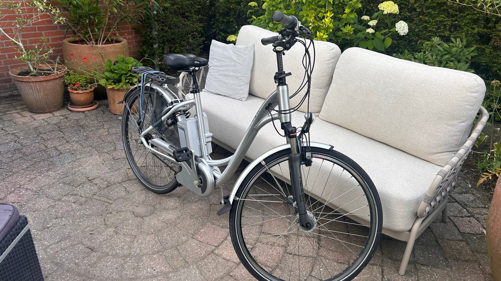 Flyer elektrische fiets met medisch zadel, Fietsen en Brommers, Fietsen | Dames | Damesfietsen, Ophalen, Gebruikt, Overige merken