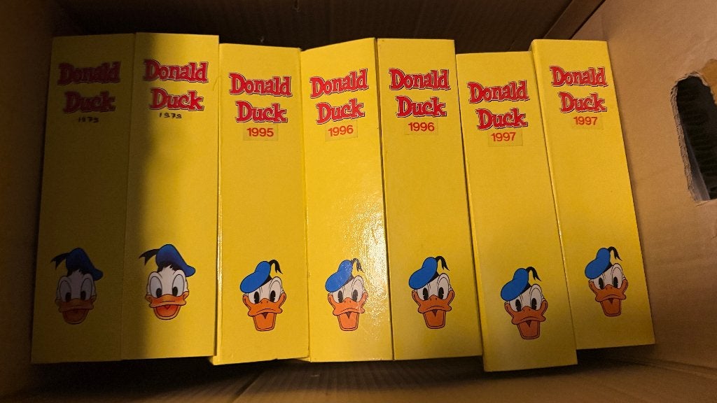 Grote verzameling Donald Duck jaargangen + Donald Duck Extra, Boeken, Meerdere stripboeken, Ophalen, Gelezen