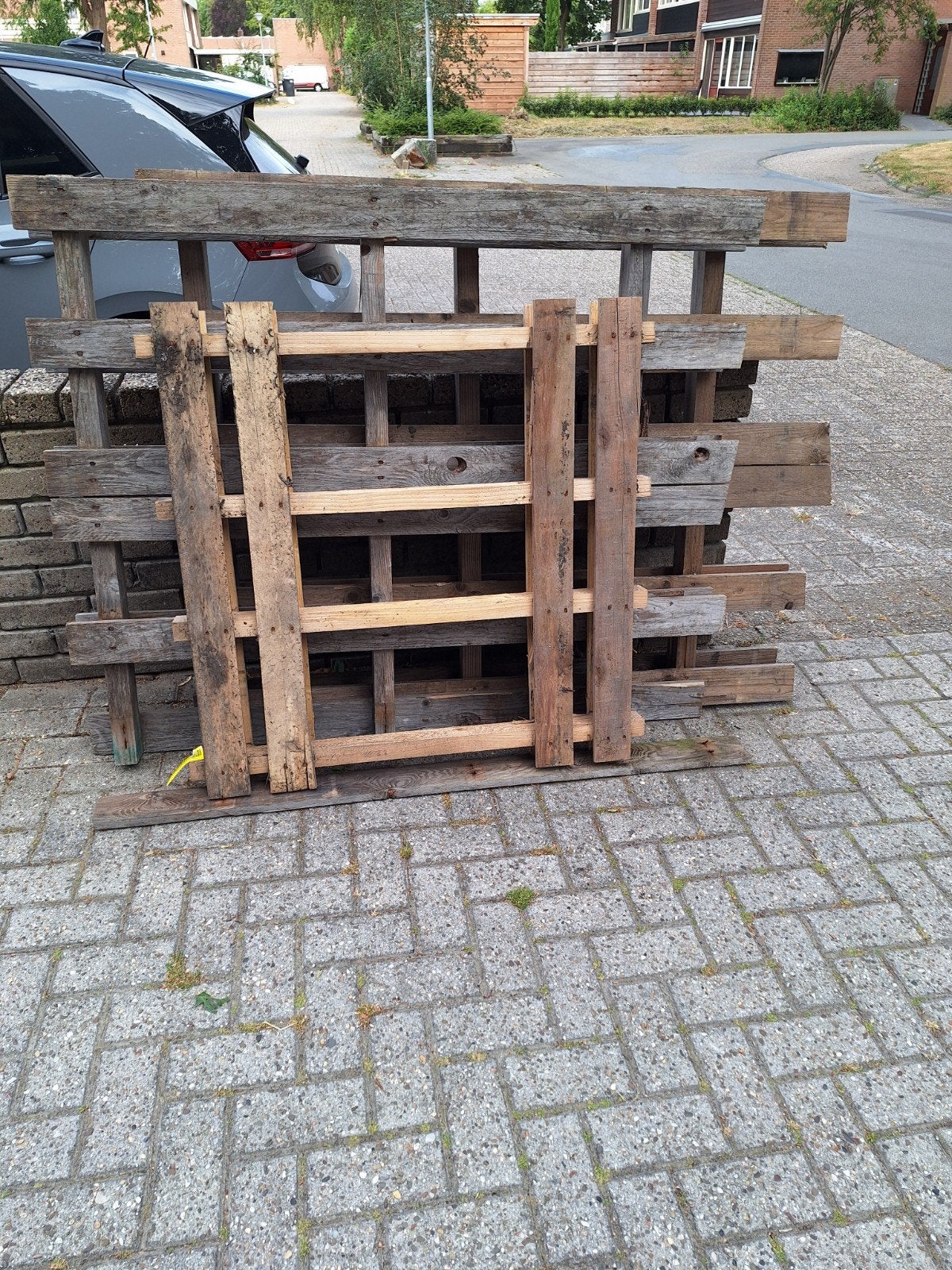 Gratis Pallethout - Ideaal voor diverse projecten, Ophalen, Gebruikt, Minder dan 25 mm, Pallet
