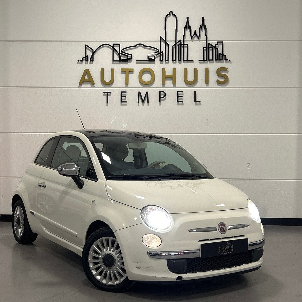 Fiat 500 1.2 Lounge Nap Automaat Airco Pano Bluetooth Centra, Auto's, Euro 5, Stof, Gebruikt, 4 cilinders