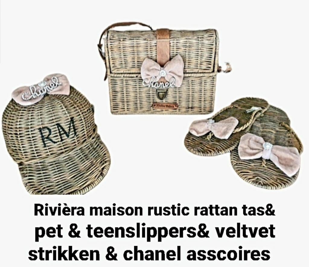 Rivièra maison ** RUSTIC RATTAN TAS & PET & SLIPPERS & ...**, Huis en Inrichting, Ophalen of Verzenden