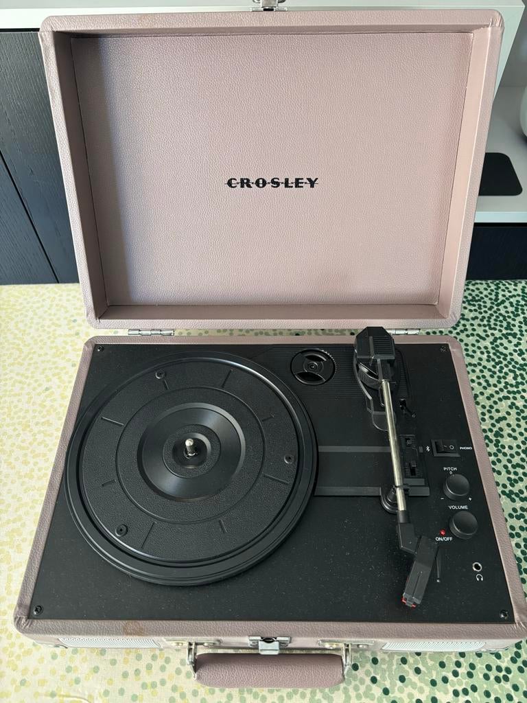 Crosley CR8005D-PS4 Platenspeler - Draagbaar en Stijlvol, Ophalen of Verzenden, Zo goed als nieuw, Platenspeler, Overige merken