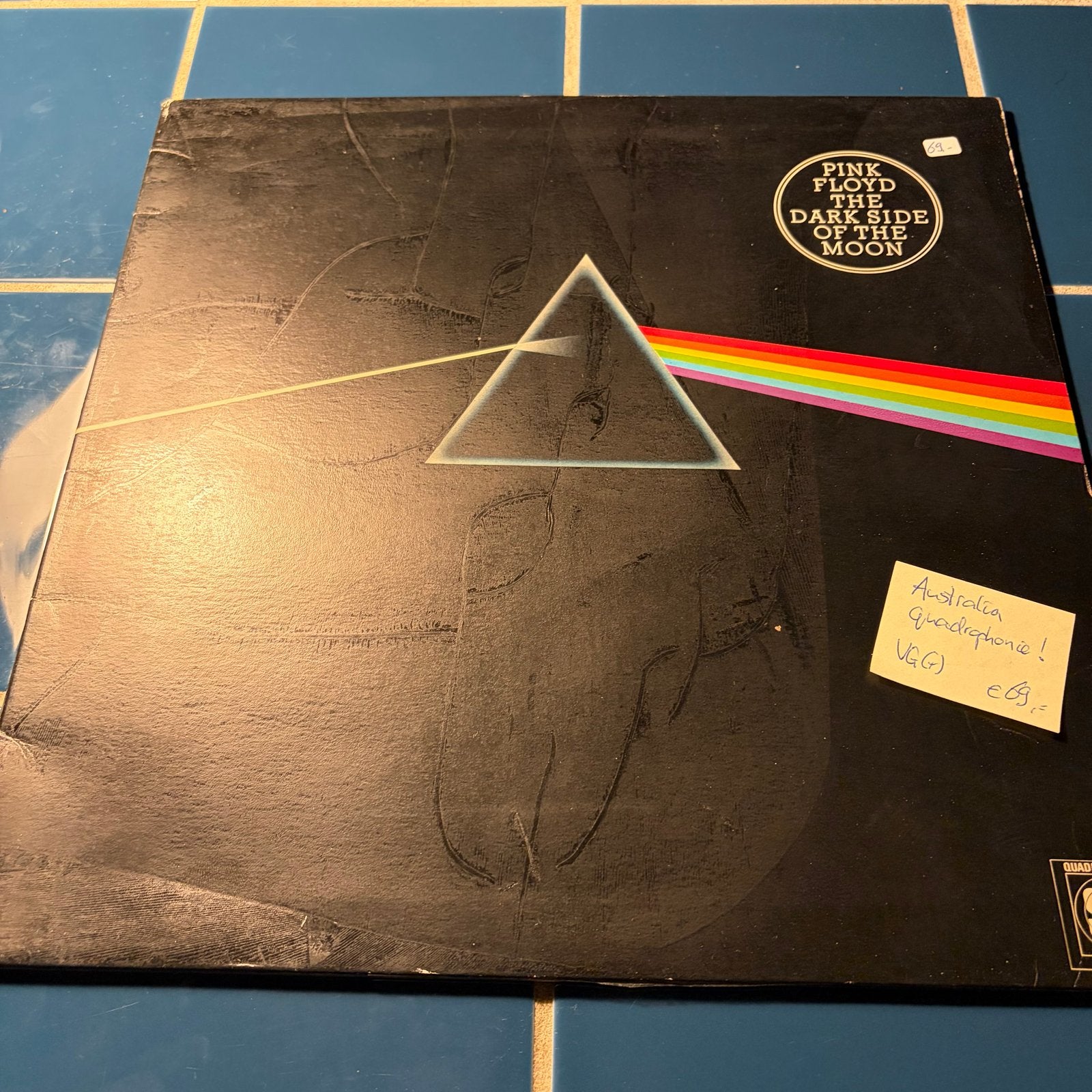 Pink Floyd - The Dark Side of the Moon (Quadraphonic), LP, Gebruikt, Originele persing, Ophalen of Verzenden