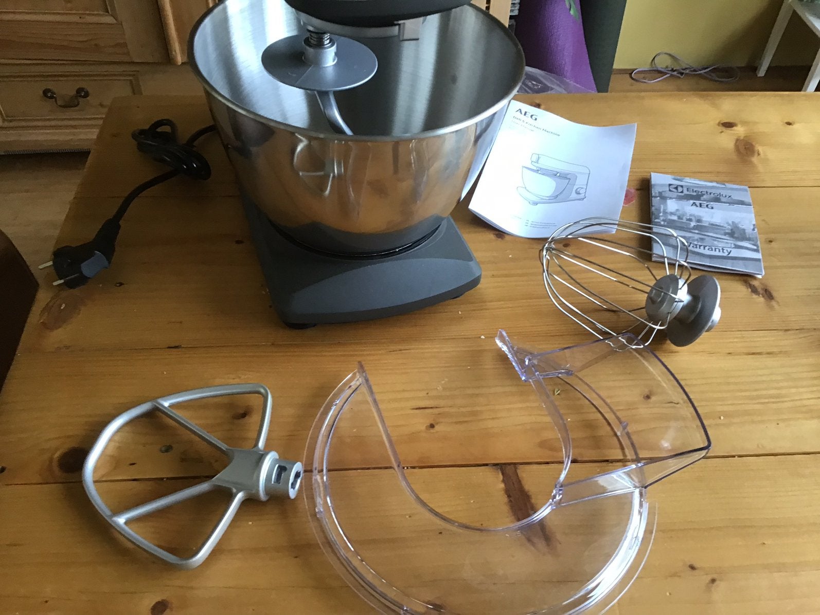 Keukenmachine AEG Deli 5 1200w, Ophalen, Nieuw, 3 snelheden of meer, 2 tot 3 liter