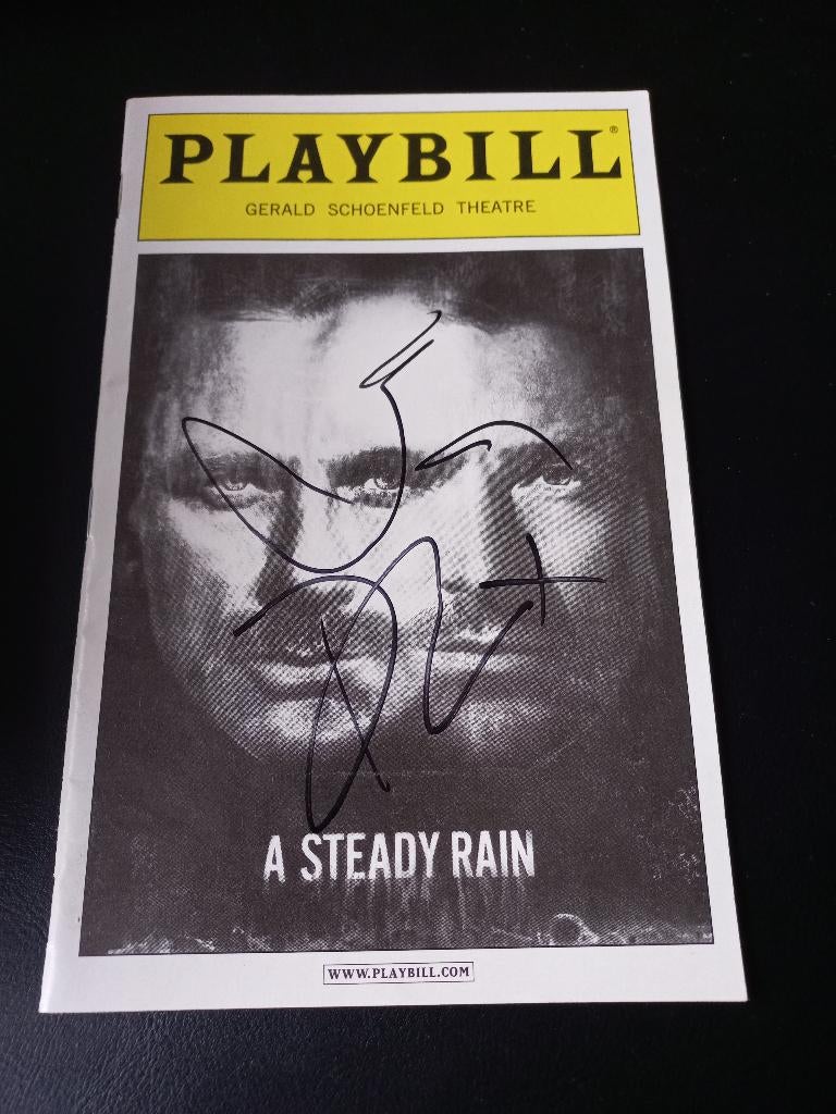 Gesigneerde PLAYBILL door Daniel Craig en Hugh Jackman in NY, Ophalen of Verzenden, Nieuw, Foto of Kaart, Gesigneerd