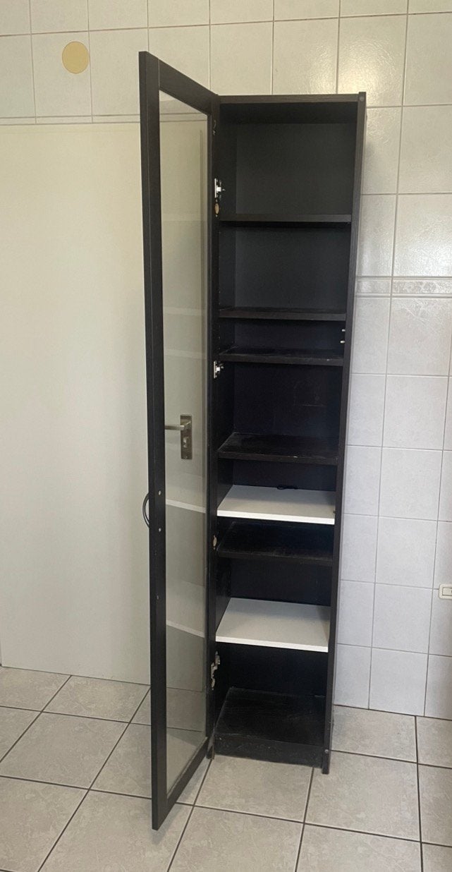 Hoge badkamerkast Bruin met 2 extra planken, Ophalen, (Half)hoge kast, Minder dan 50 cm, Gebruikt