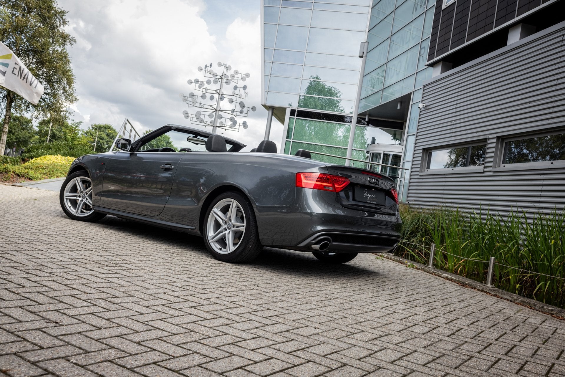 Audi A5 Cabriolet 1.8 TFSI S-Line (170pk) Nekverwarming | Fa, Auto's, Voorwielaandrijving, Euro 5, Gebruikt, Zwart