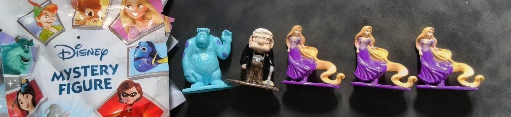 Disney Mystery figuren 5 stuks, Ophalen of Verzenden, Overige figuren, Zo goed als nieuw, Beeldje of Figuurtje
