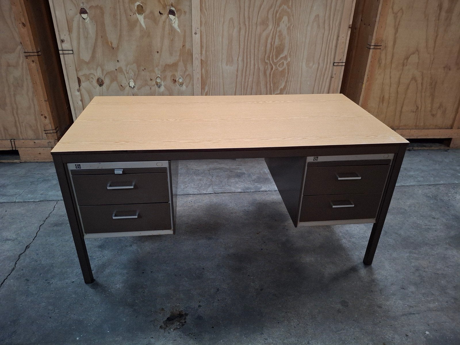 Gispen bureau Vintage design, Ophalen, Gebruikt, 150 cm, Metaal