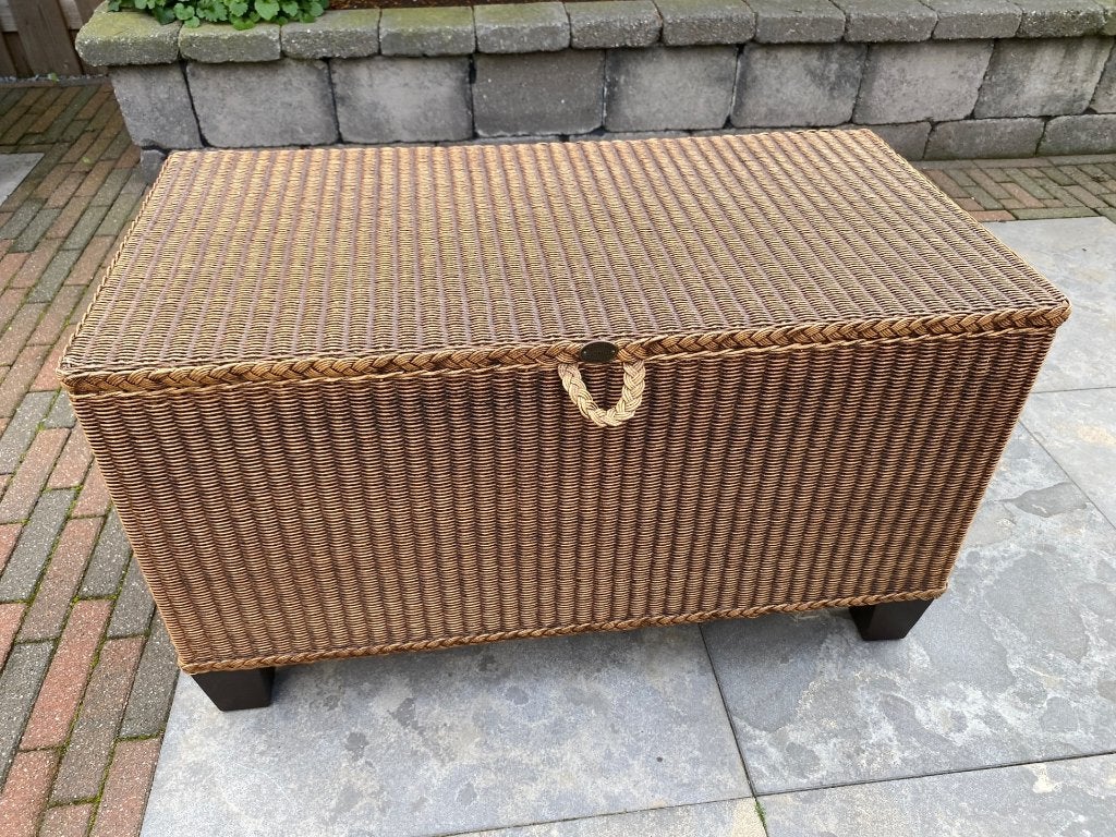 Originele Lloyd Loom opbergkist, Ophalen, Overige materialen, Minder dan 50 cm, 50 tot 100 cm