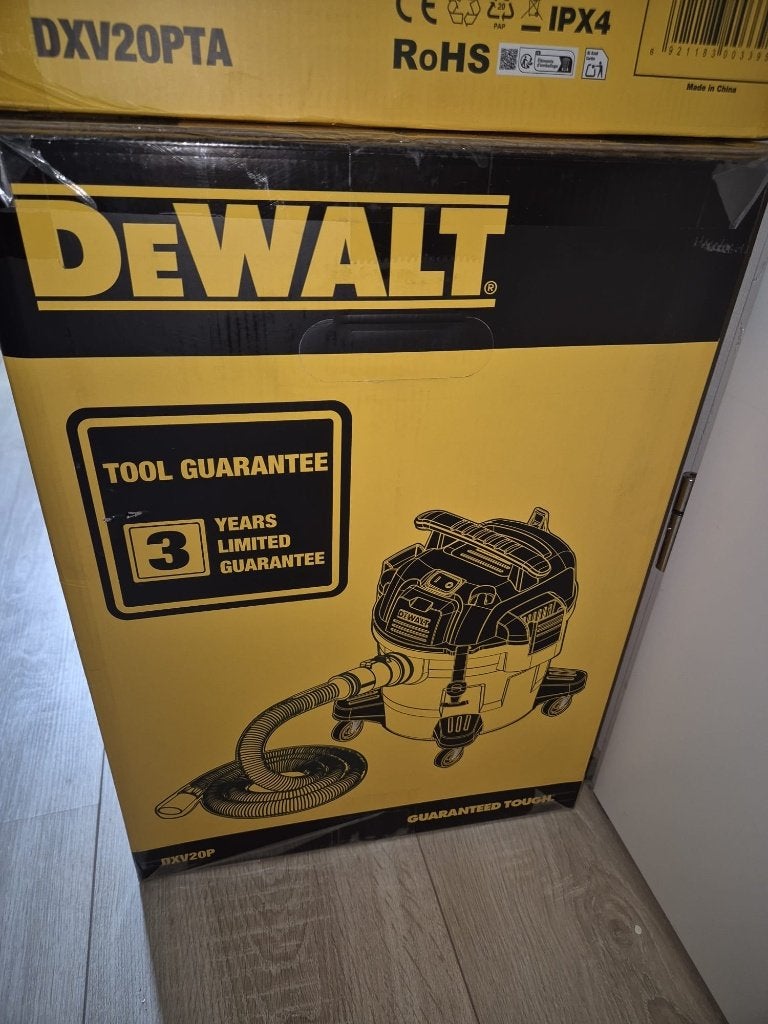 2 DeWALT DXV20PTA Nat-/Droogzuiger 20L 1050W - Nieuw, Nieuw, Ophalen of Verzenden, Industriële stofzuiger, Reservoir