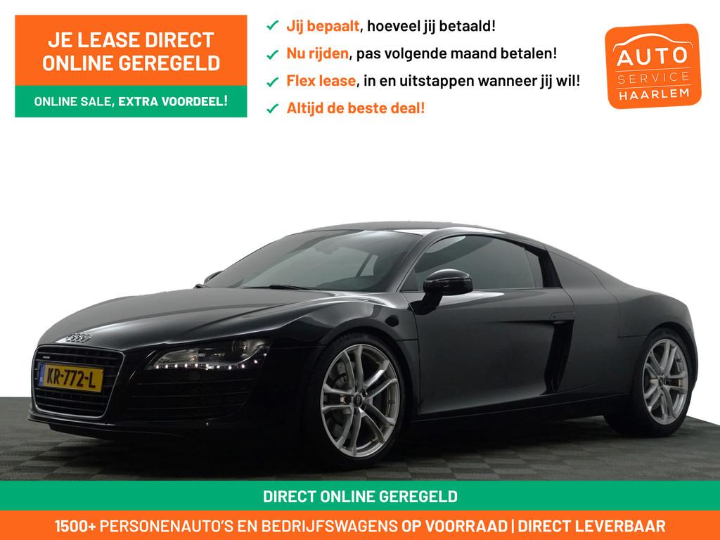 Audi R8 4.2 V8 FSI Quattro Aut- IPE Uitlaat, Volledig Onderh, Auto's, Automaat, Gebruikt, Met garantie (alle), Zwart