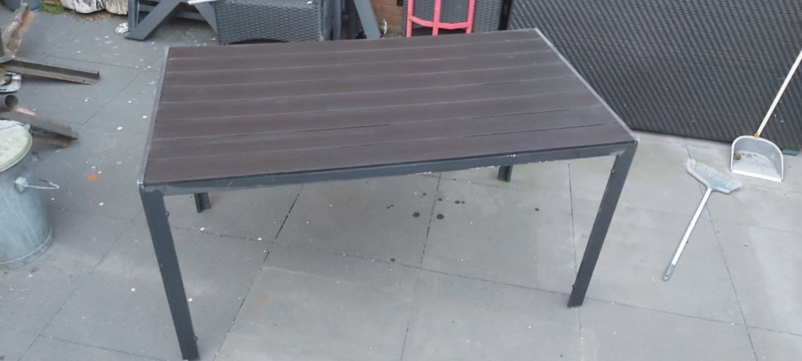Tuintafel JUTLANDIA 140x80x75 cm, Ophalen, Gebruikt, Rechthoekig
