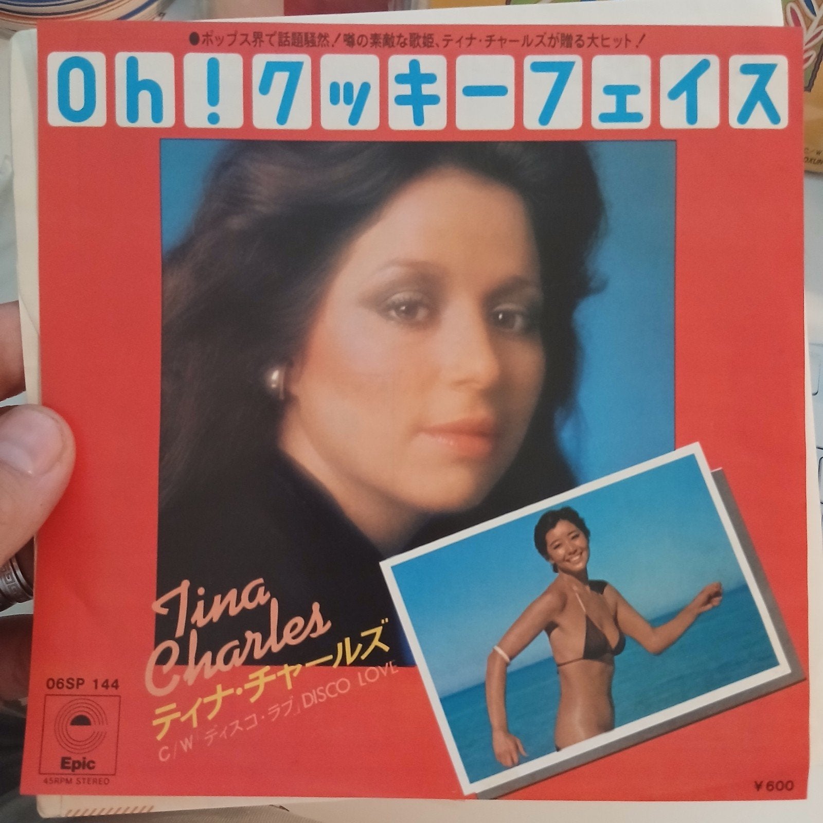 Tina Charles - Oh! Cookie Face / Disco Love (Jap. persing), 7 inch, Ophalen of Verzenden, Zo goed als nieuw, Import