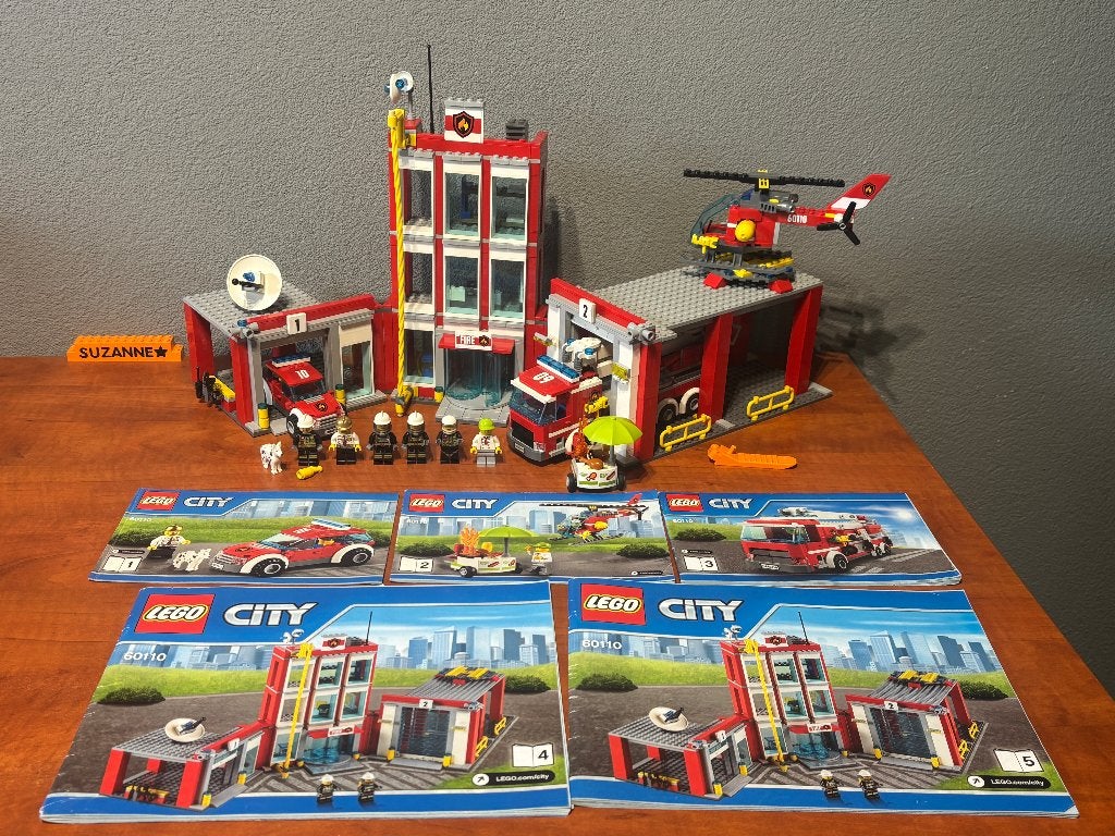 Lego 60110 - City - Fire Station, Lego, Ophalen of Verzenden, Complete set, Inclusief instructies