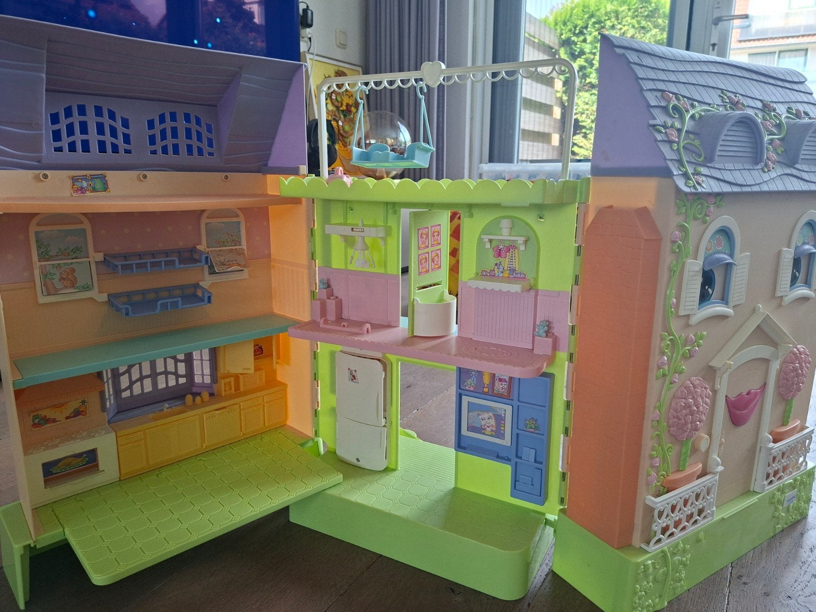 Vintage Fisher-Price Loving Family Poppenhuis met Geluid, Kinderen en Baby's, Speelgoed | Poppenhuizen, Ophalen, Zo goed als nieuw