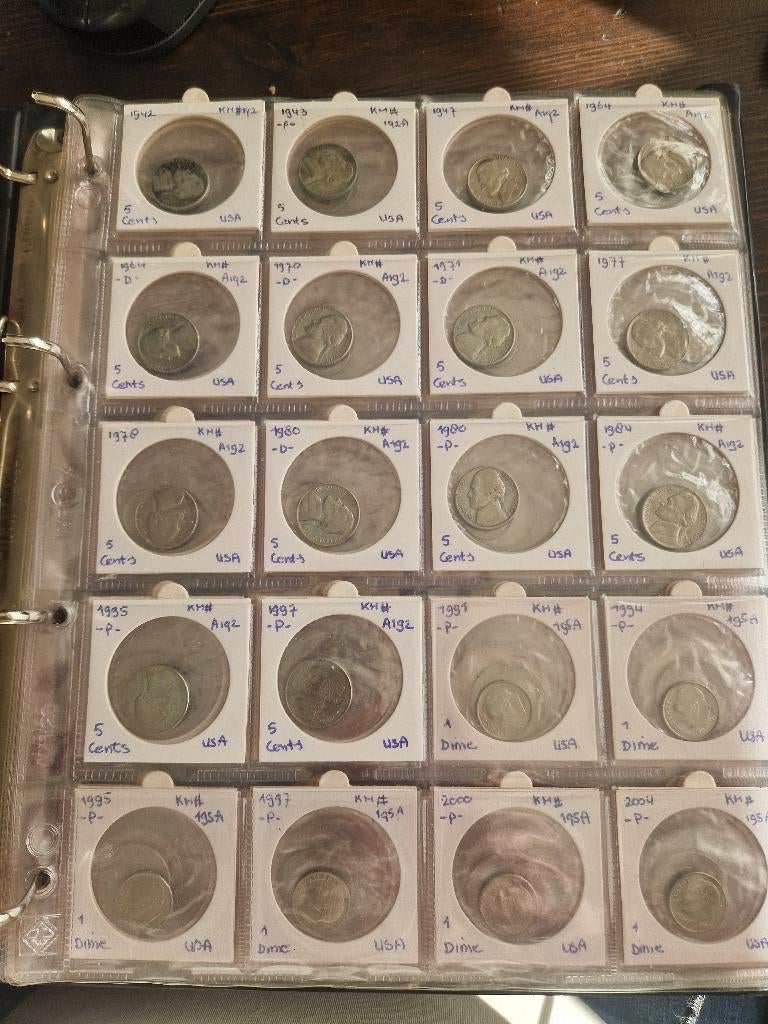 Five cents USA, Verzenden, Noord-Amerika, Setje