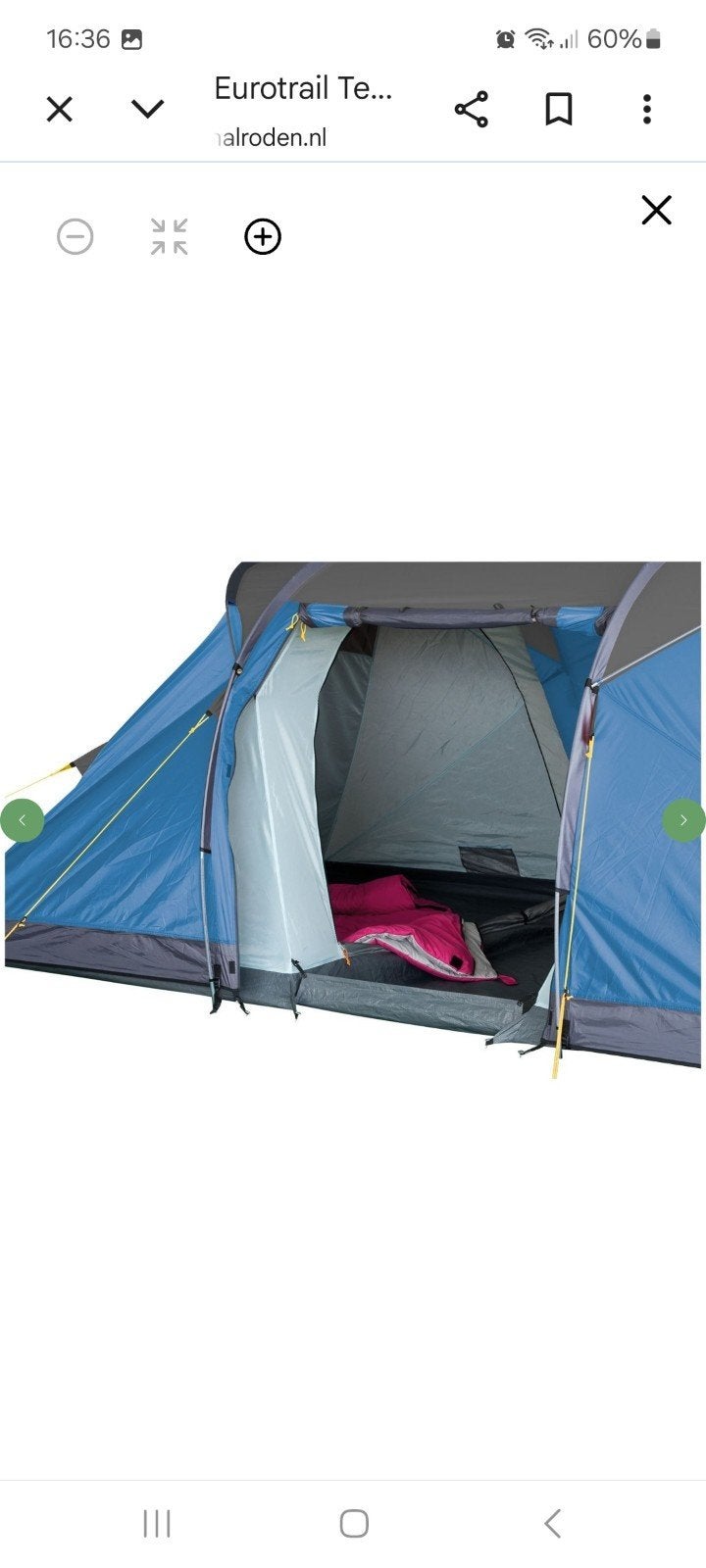 Eurotrail Santiago tent, Ophalen of Verzenden, Gebruikt, Tot en met 2