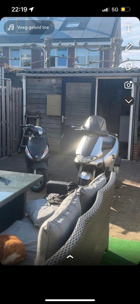 Gilera Runner 200 cc Scooter - Zilver, Ophalen, Gebruikt, Maximaal 45 km/u, Benzine