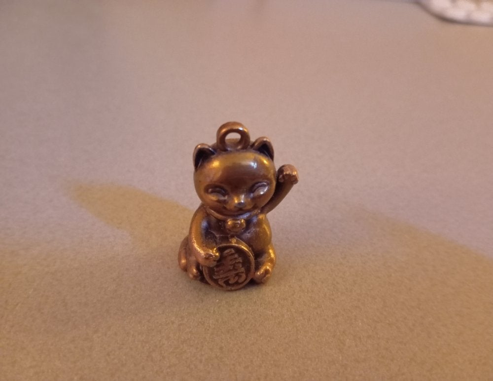 Maneki Sleutelhanger Figuurtje, Ophalen of Verzenden, Gebruikt
