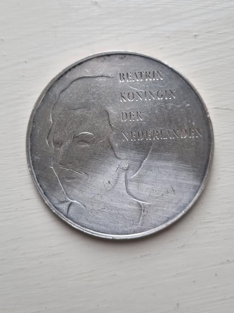 Nalatenschap:   50 gulden Zilver., Postzegels en Munten, Ophalen of Verzenden, Koningin Beatrix, Zilver