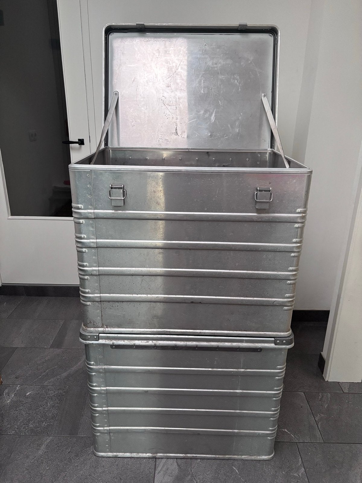 Zarges aluminium kist B78xD58xH60 - Opslagkist, Ophalen, Gebruikt, 40 tot 60 cm, 75 tot 100 cm
