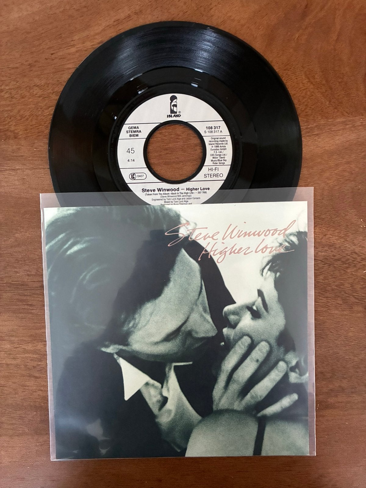 Steve Winwood - Higher love, Ophalen of Verzenden, 7 inch